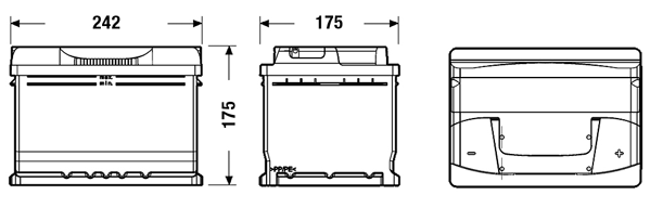 EXIDE EB542 EXCELL ** Starter Battery