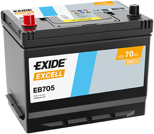 EXIDE EB705 EXCELL ** Starter Battery for ALFA ROMEO ASTON MARTIN AUSTIN AUSTIN-HEALEY BEDFORD BENTLEY BRISTOL BUICK CADILLAC CH