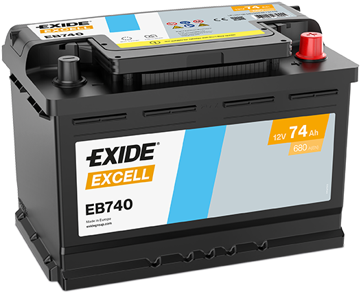 EXIDE EB740 EXCELL ** Starter Battery for AEBI ALFA ROMEO ALPINA ALPINE ARO ARTEGA ASTON MARTIN AUDI AUVERLAND BAUTZ BELARUS BEN