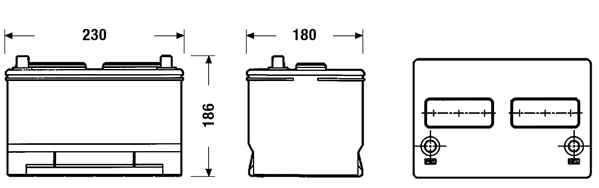 EXIDE EB788 EXCELL ** Starter Battery for FORD USA