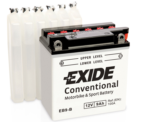 EXIDE EB9-B EXIDE Conventional Starter Battery for APRILIA BRIXTON CAGIVA CF MOTO DAELIM DERBI GILERA HONDA ITALJET KAWASAKI KEE
