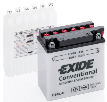 EXIDE EB9L-B EXIDE Conventional Starter Battery for MZ