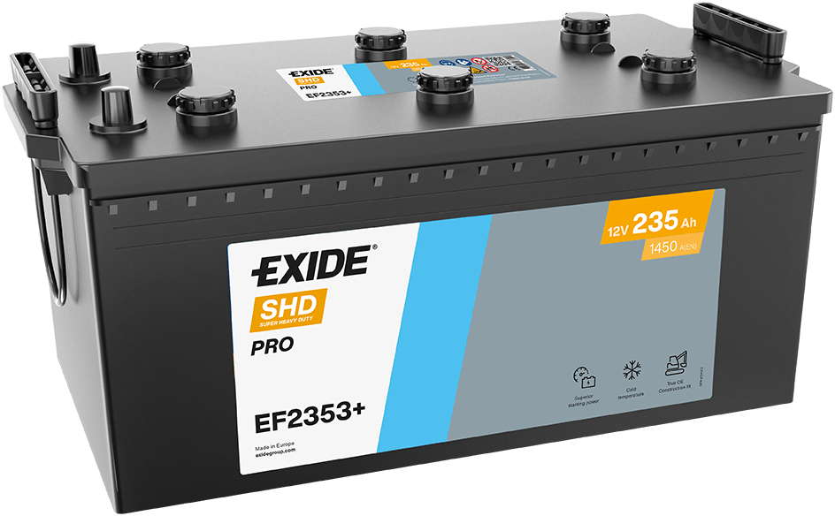 EXIDE EF2353+ Starter Battery for FIAT VALTRA