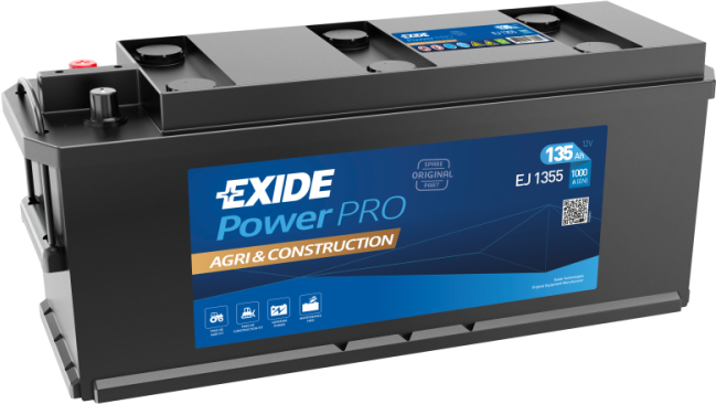 EXIDE EJ1355 EXIDE Li-ion Starter Battery for CASE IH FENDT FIAT FORD INTERNATIONAL HARV. JOHN DEERE MERCEDES-BENZ NEW HOLLAND Z