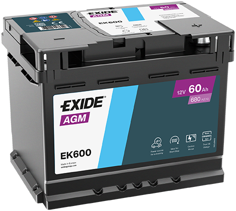 EXIDE EK600 AGM Starter...