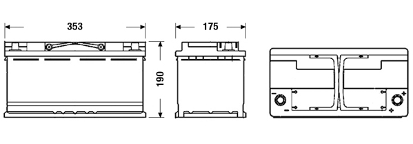 EXIDE EK920 MICRO-HYBRID AGM Starter Battery