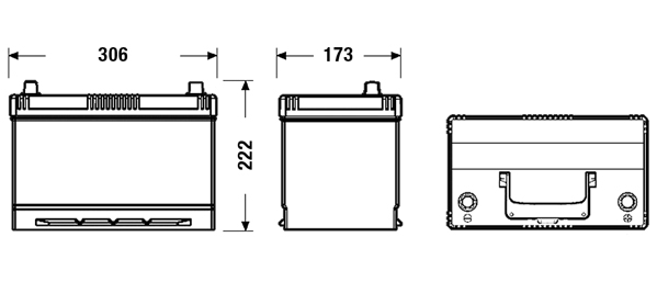 EXIDE EL954 EFB Starter Battery for BASAK BCS BHARATBENZ CARRARO CASE IH CITROËN CLAAS DAEWOO DAIHATSU DEUTZ-FAHR DONGFENG (DFAC