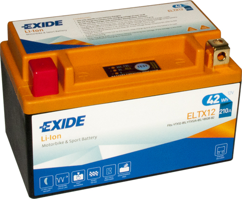 EXIDE ELTX12 EXIDE Li-ion Starter Battery for AEON APRILIA BENELLI BIMOTA BMW CF MOTO DAELIM DERBI GILERA HONDA HYOSUNG KAWASAKI