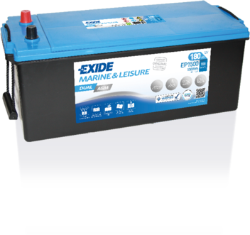 EXIDE EP1500 EXIDE DUAL AGM Starter Battery