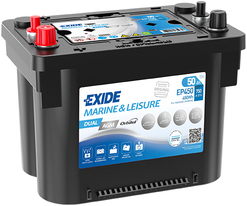 EXIDE EP450 EXIDE DUAL AGM Starter Battery