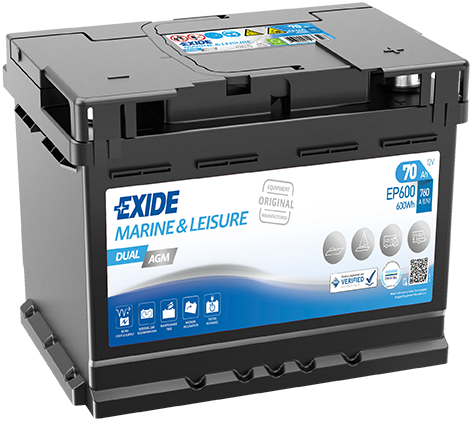 EXIDE EP500 EXIDE DUAL AGM Starter Battery
