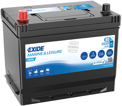 EXIDE ER350 EXIDE DUAL Starter Battery