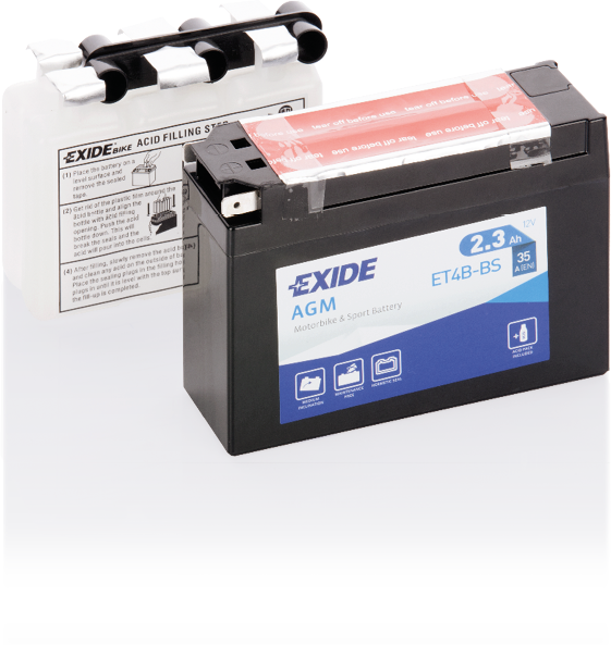 EXIDE ET4B-BS EXIDE AGM Starter Battery for SUZUKI YAMAHA