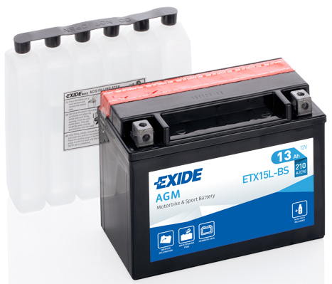 EXIDE ETX15L-BS EXIDE AGM Starter Battery for MOTO GUZZI