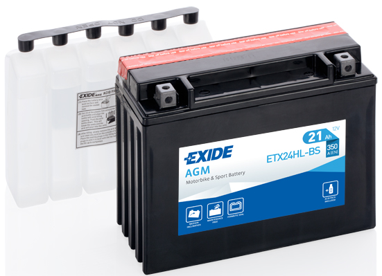 EXIDE ETX24HL-BS EXIDE AGM Starter Battery for BMW DUCATI HARLEY-DAVIDSON HONDA KAWASAKI YAMAHA