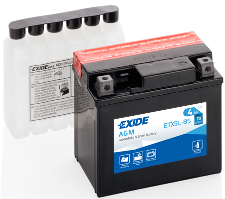 EXIDE ETX5L-BS EXIDE AGM Starter Battery
