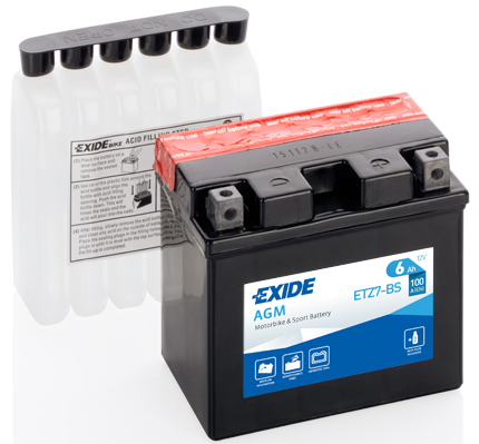 EXIDE ETZ7-BS EXIDE AGM Starter Battery for APRILIA BMW GASGAS HONDA HUSABERG HUSQVARNA KAWASAKI KTM KYMCO SUZUKI SWM YAMAHA