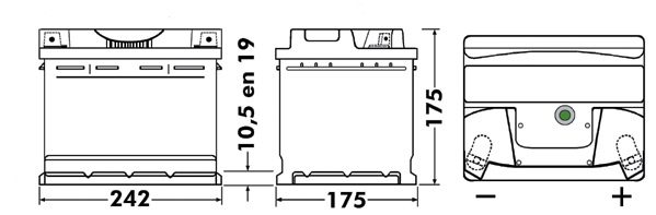 EXIDE EB543 EXCELL ** Starter Battery for FORD