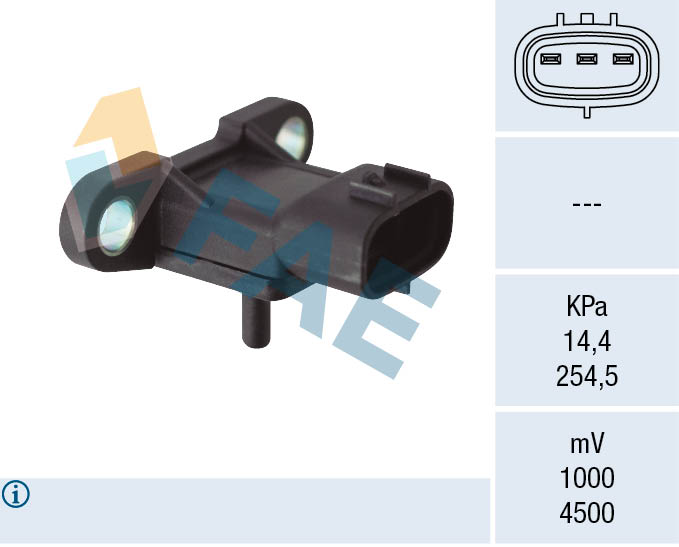 FAE 15153 Sensor, boost pressure for TOYOTA