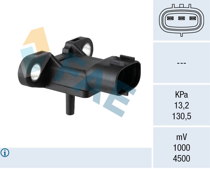 FAE 15158 Αισθητ., πίεση πολλ. εισαγωγής for SUBARU TOYOTA