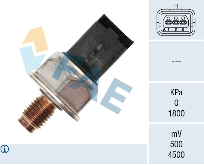 FAE 15602 Sensor, fuel pressure for RENAULT