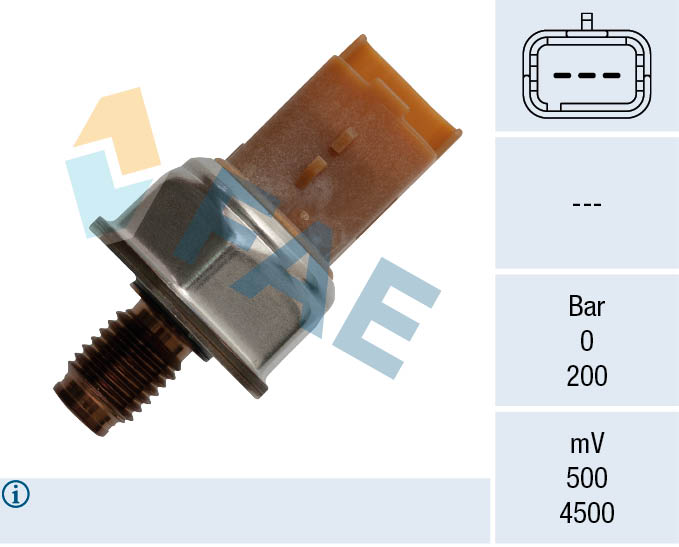 FAE 15607 Αισθητήρας, πίεση καυσίμου for CITROËN DS OPEL PEUGEOT VAUXHALL