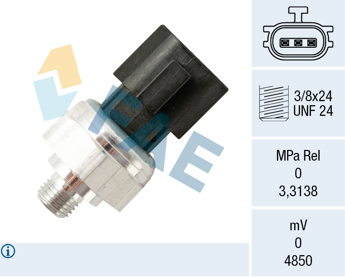 FAE 15816 Διακόπτης πίεσης, σύστ. κλιματ. for INFINITI MAZDA NISSAN