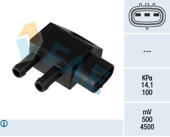 FAE 16149 Αισθητήρας, πίεση καυσαερίων for FIAT HYUNDAI KIA MITSUBISHI