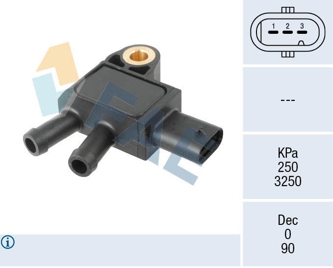 FAE 16163 Αισθητήρας, πίεση καυσαερίων for MERCEDES-BENZ
