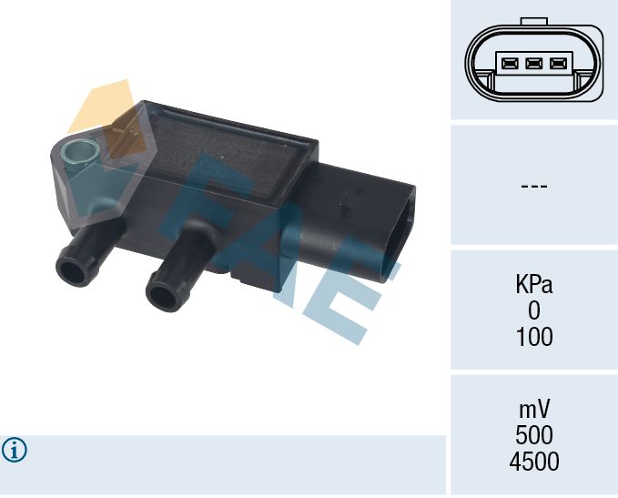 FAE 16168 Αισθητήρας, πίεση καυσαερίων for MAZDA
