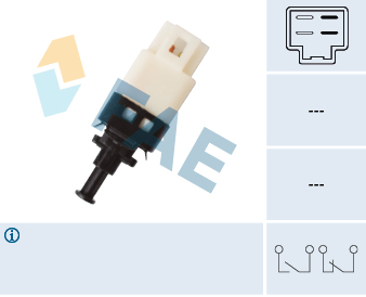 FAE 24782 Stop Light Switch for CHEVROLET DAEWOO OPEL