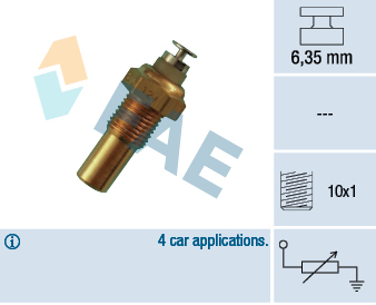 HELLA 6PT 358 058-221 Sensor, motortemperatur