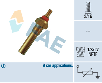 FAE 34470 Sensor, motortemperatur