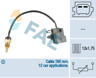 MAXGEAR 21-0265 Sensor, motortemperatur