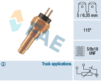 FAE 34480 Sensor, coolant temperature