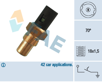 FAE 35280 Teplotný spínač kontrolky teploty chladenia