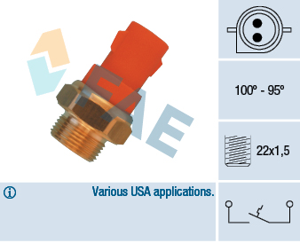 EPS 1.850.601 Made in Italy - OE Equivalent Temperaturbryter, kjølevifte
