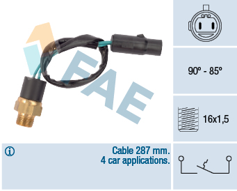 EPS 1.850.626 Made in Italy - OE Equivalent Temperaturbryter, kjølevifte
