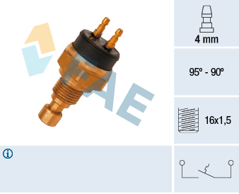 FAE 37720 Θερμικός διακόπτης, βεντιλατέρ ψυγείου for ROVER