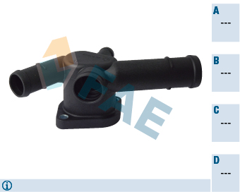 FAE 54375 Coolant Flange for AUDI SEAT SKODA VW