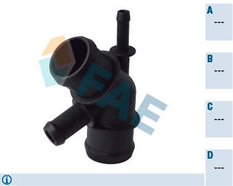 FAE 54380 Coolant Flange for AUDI SEAT SKODA VW