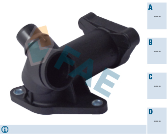 FAE 54386 Coolant Flange for AUDI SKODA VW