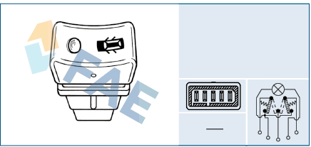 FAE 61250 Διακόπτης, ασφάλιση της πόρτας