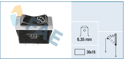 FAE 62250 Switch, windscreen wiper interval