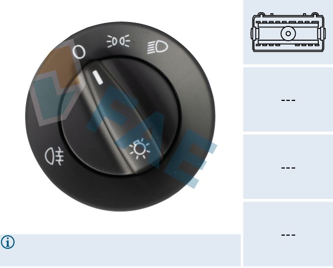 FAE 64032 Switch, headlight