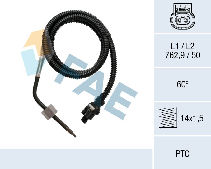 NGK 95904 Sensor, eksostemperatur