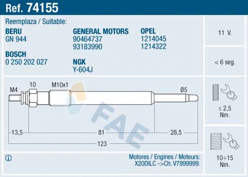 NGK 94542 Glødeplugg