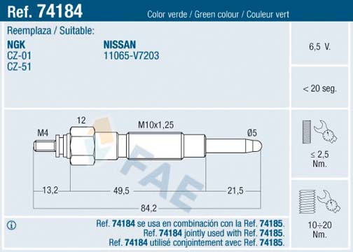 FEBI BILSTEIN 26243 Glødeplugg
