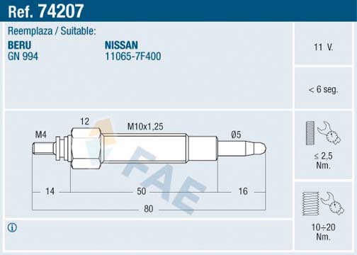 NGK 3226 Glødeplugg