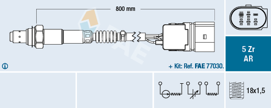 DENSO DOX-1544 Direct fit switching sensor Lambdasonde